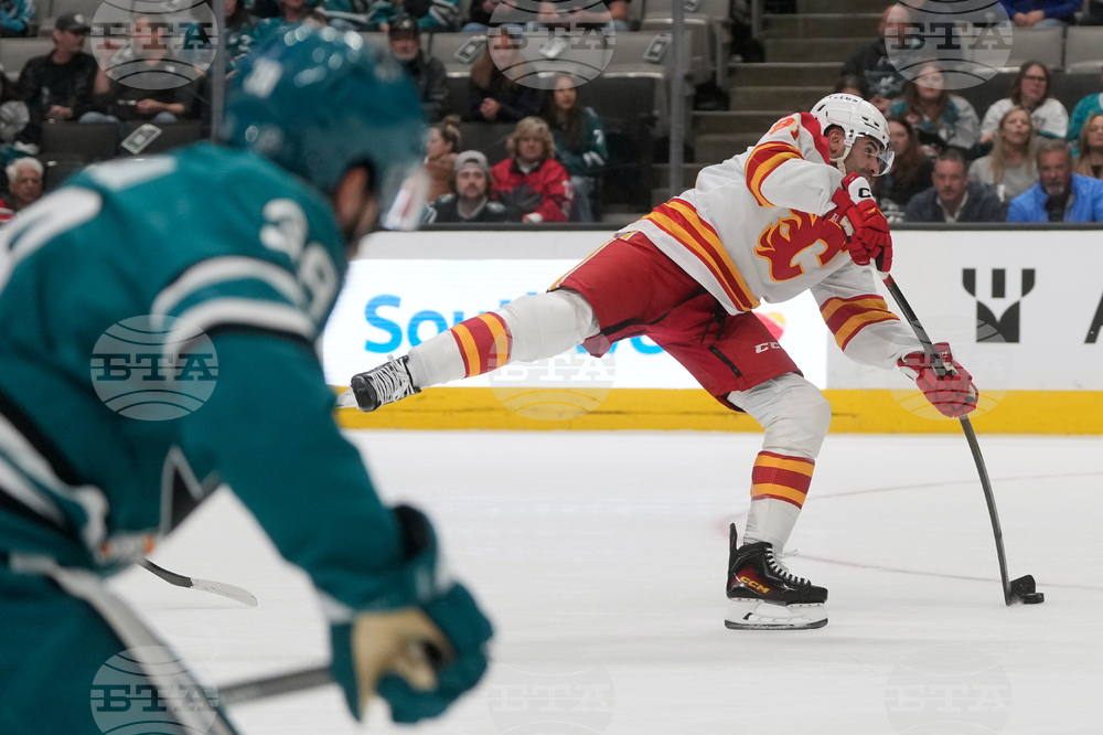 Flames Sharks Hockey