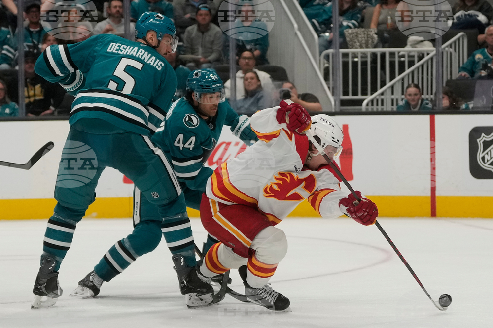 Flames Sharks Hockey