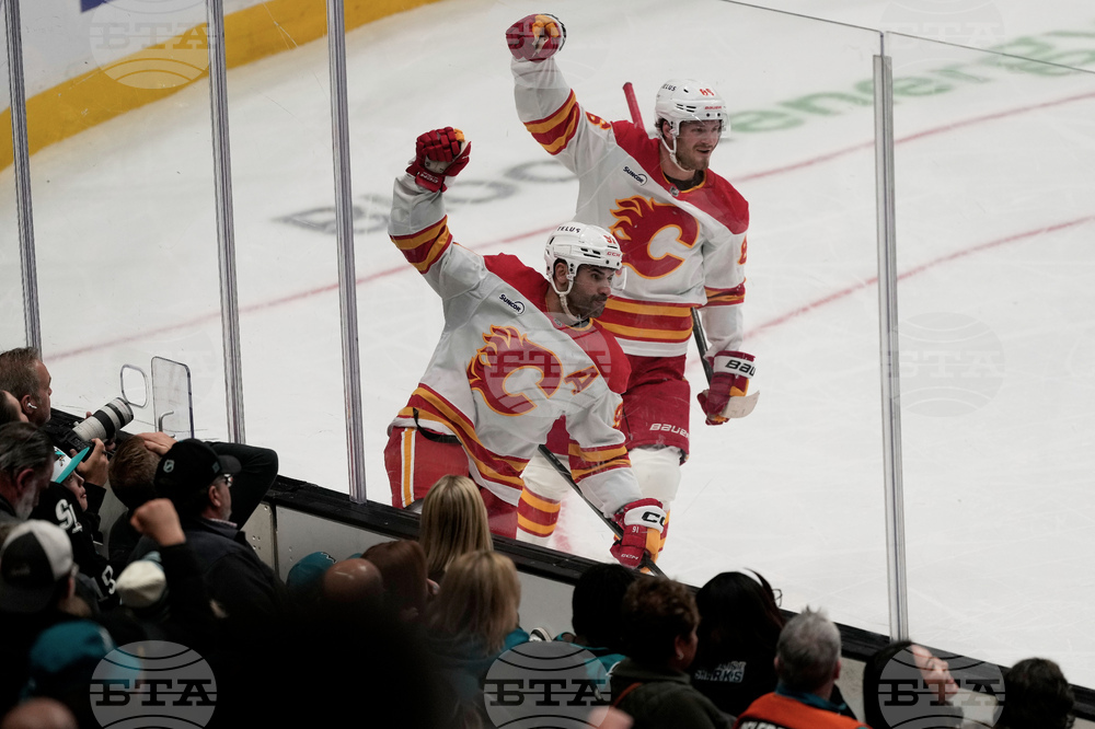 Flames Sharks Hockey