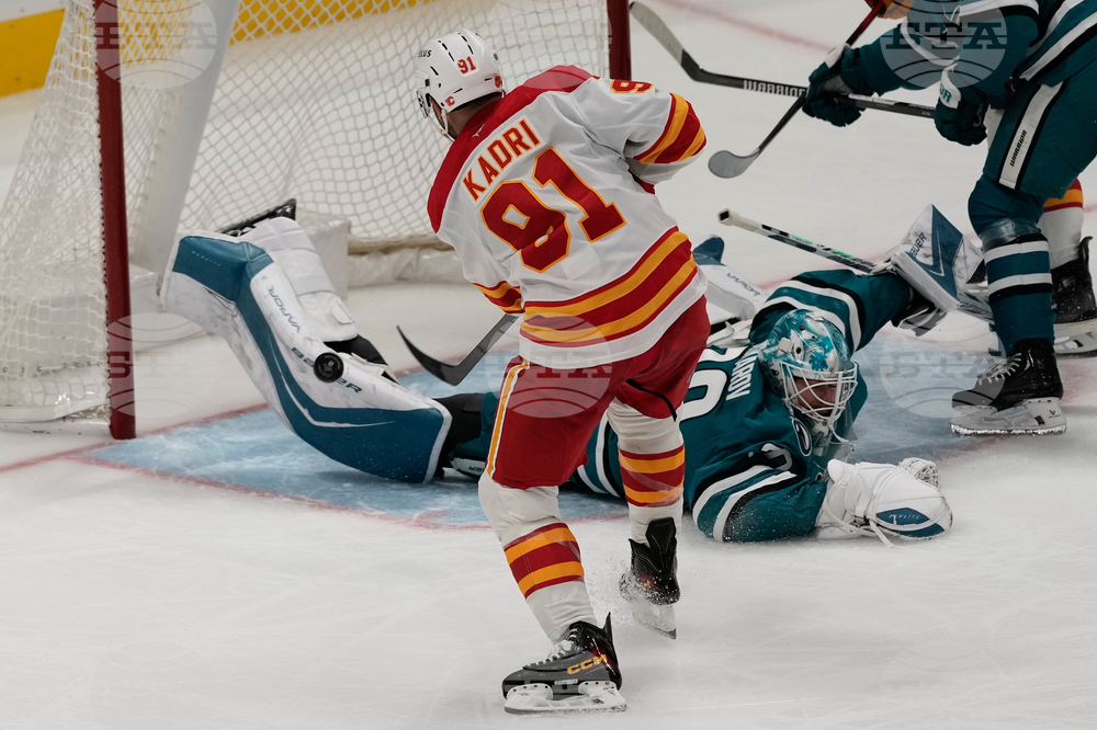 Flames Sharks Hockey