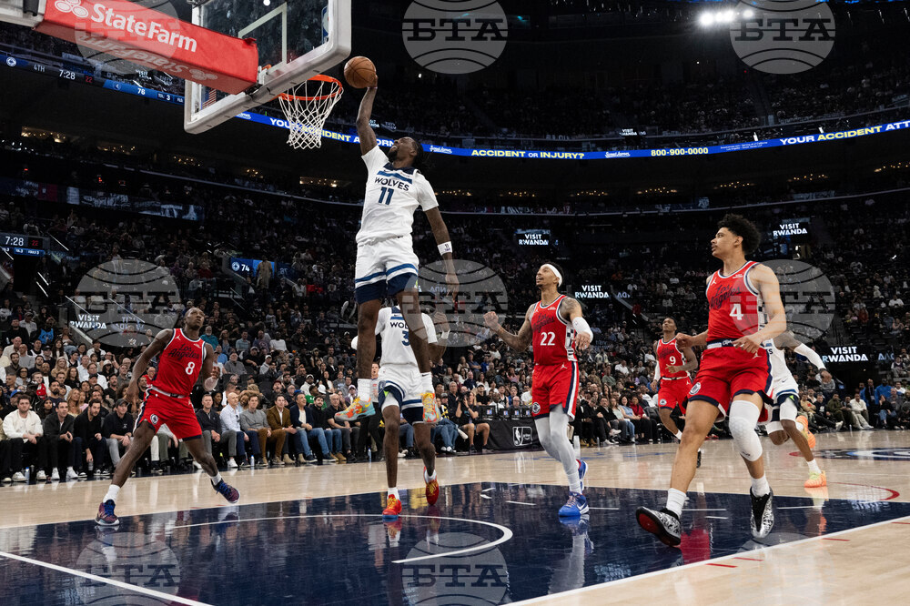 Timberwolves Clippers Basketball