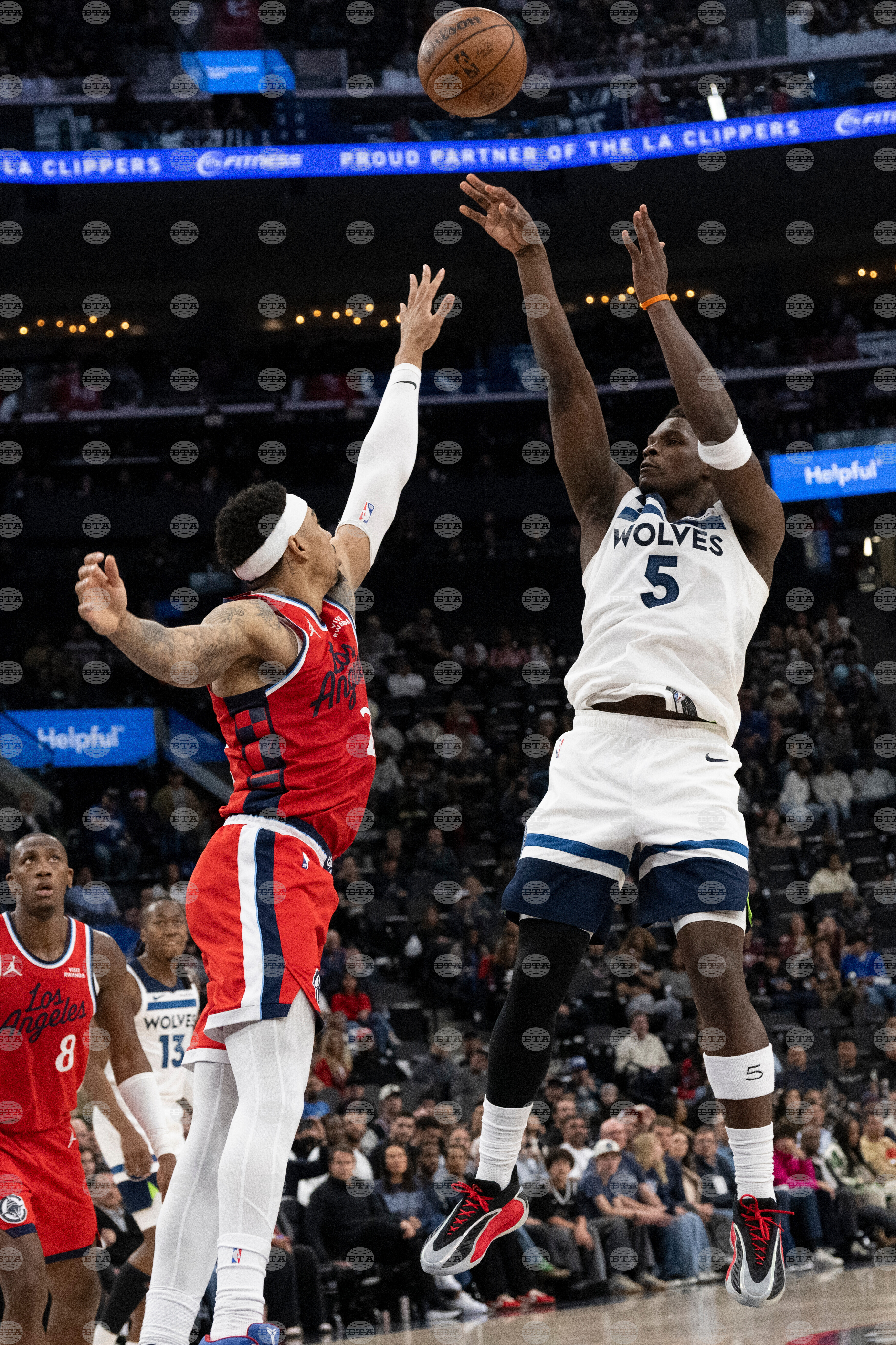 Timberwolves Clippers Basketball