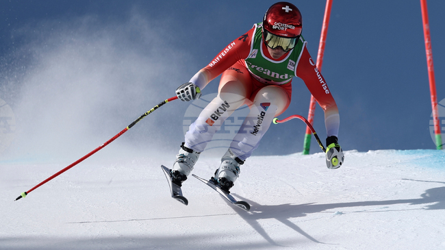 Швейцарката Корин Сутер беше най-бърза в спускането от Световната купа по ски алпийски дисциплини в Солдеу 