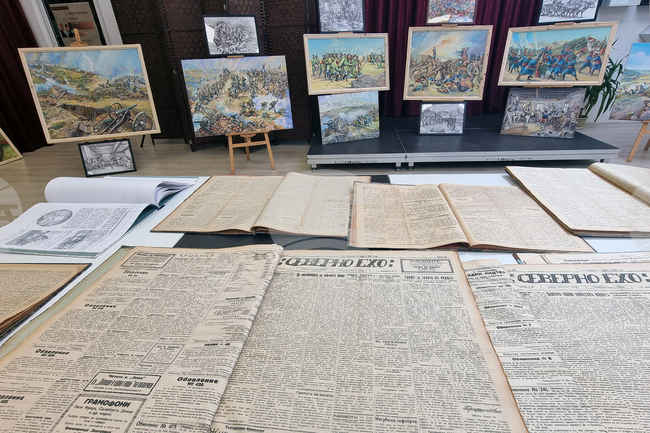 В плевенското читалище „Съгласие 1869“ е открита изложба, посветена на 148-ата годишнина от Освобождението на България