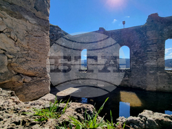 Язовир „Жребчево“ - пълноводие - Потопената църква