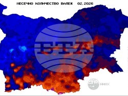 Фигура 3. Месечна сума на валежа в мм (л/кв. м), илюстрация: НИМХ