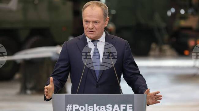 ПАП: Доналд Туск заяви, че програмата за отбрана на ЕС „СЕЙФ" е създадена по инициатива на Полша
