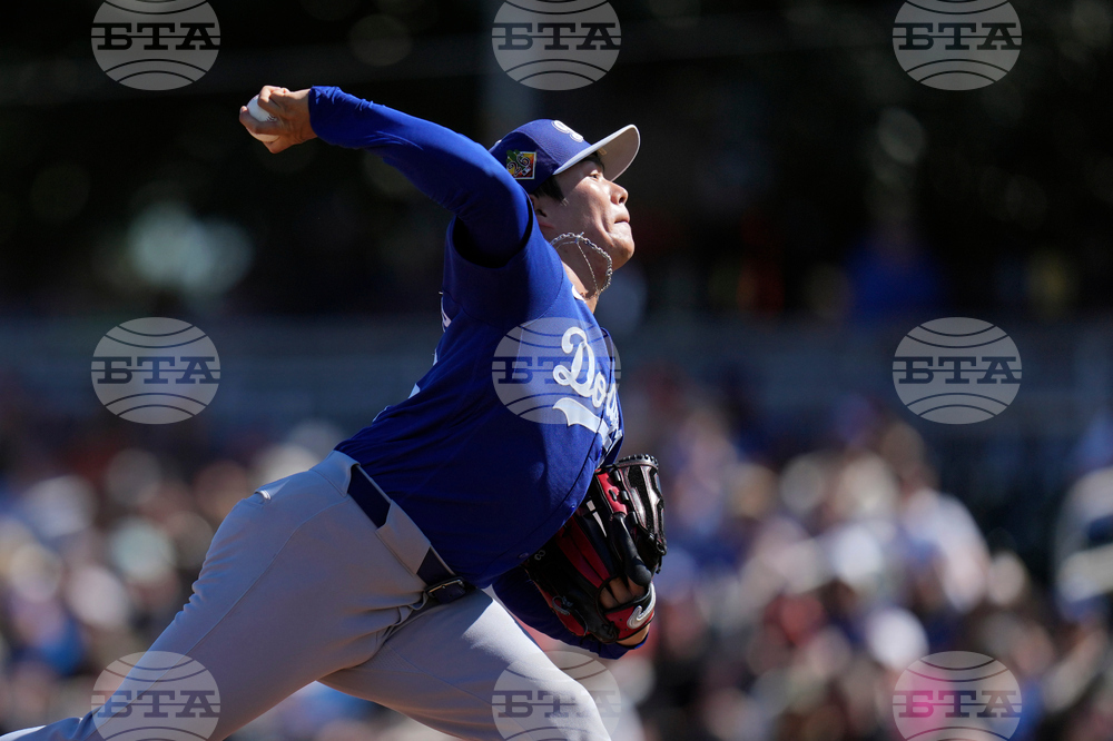 Dodgers Giants Spring Baseball