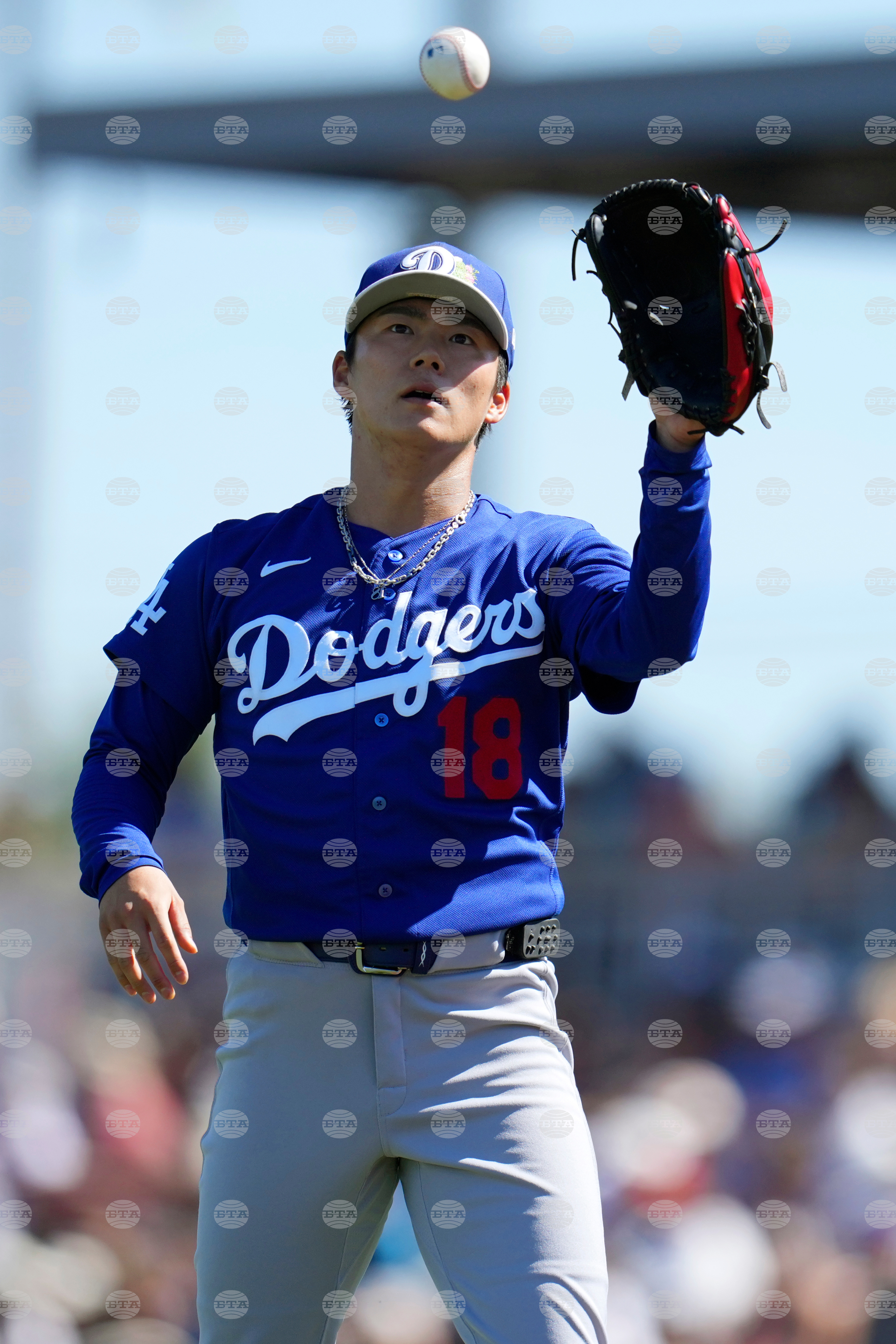 Dodgers Giants Spring Baseball