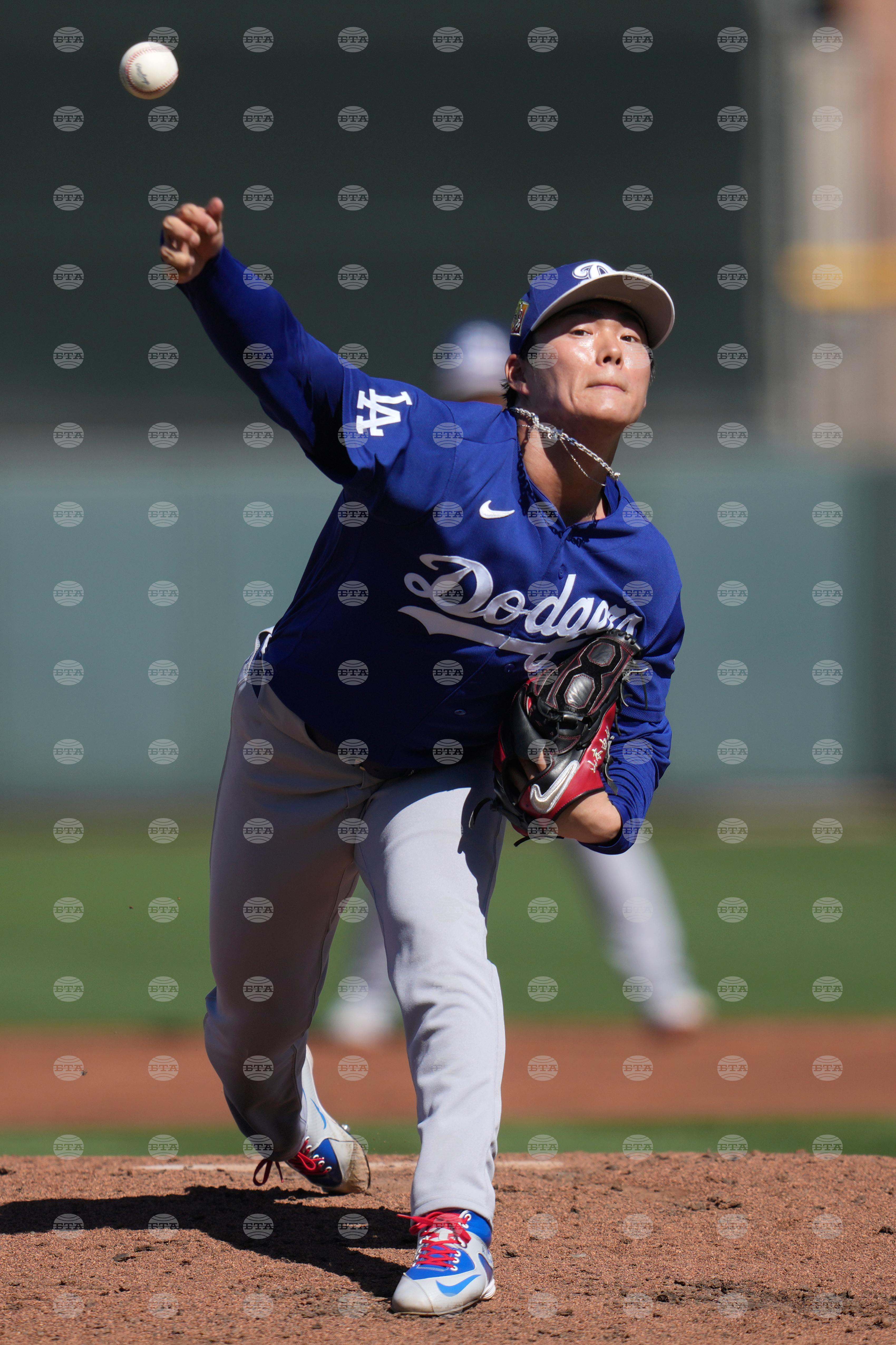 Dodgers Giants Spring Baseball