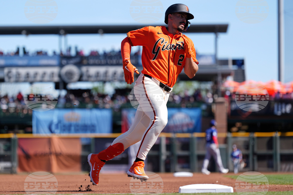 Dodgers Giants Spring Baseball