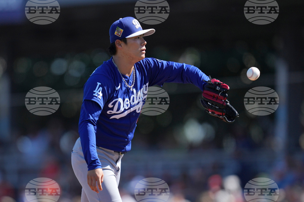 Dodgers Giants Spring Baseball