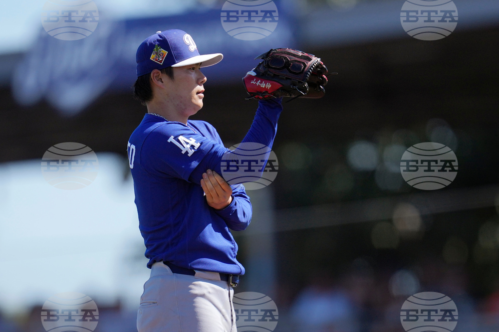 Dodgers Giants Spring Baseball