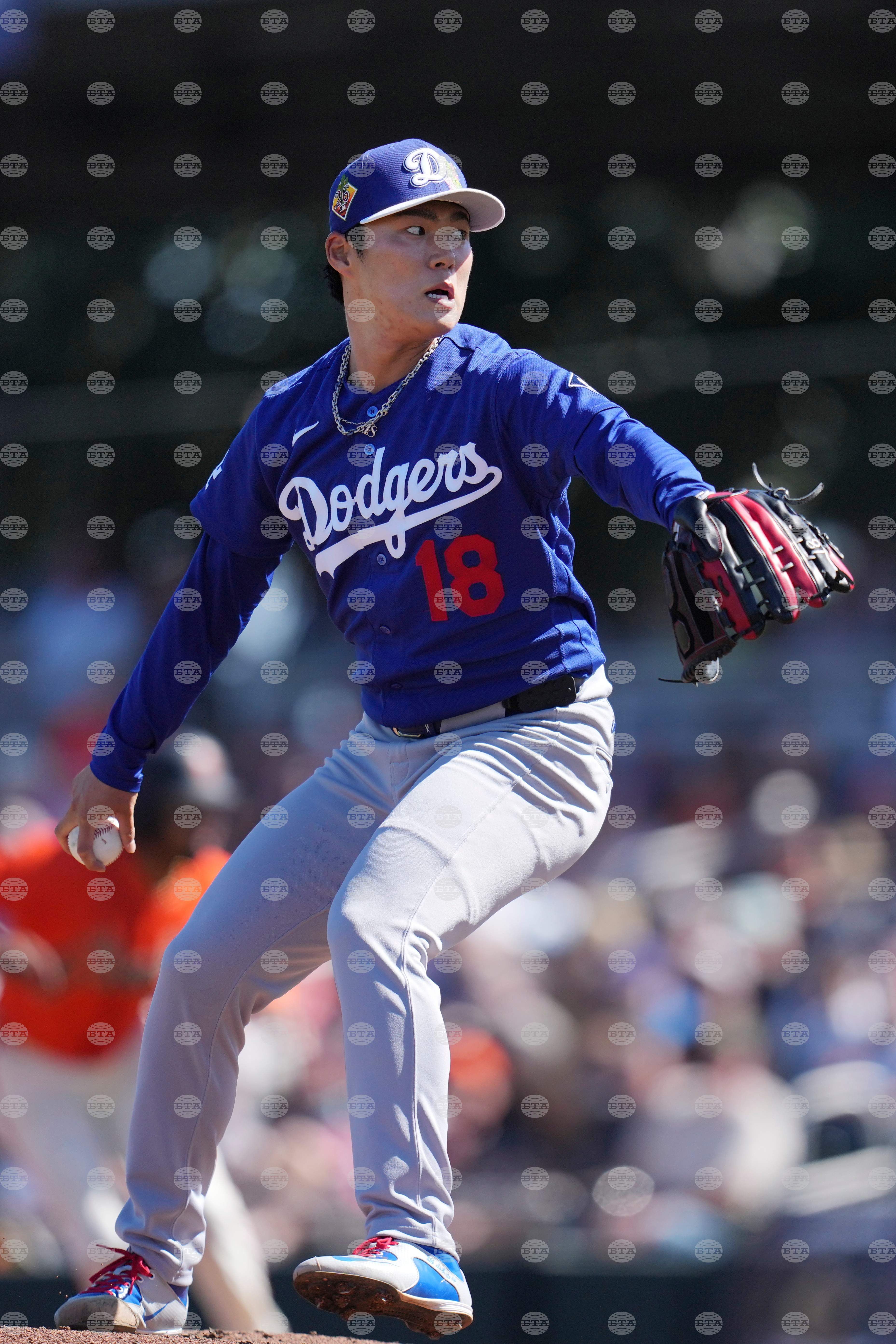 Dodgers Giants Spring Baseball