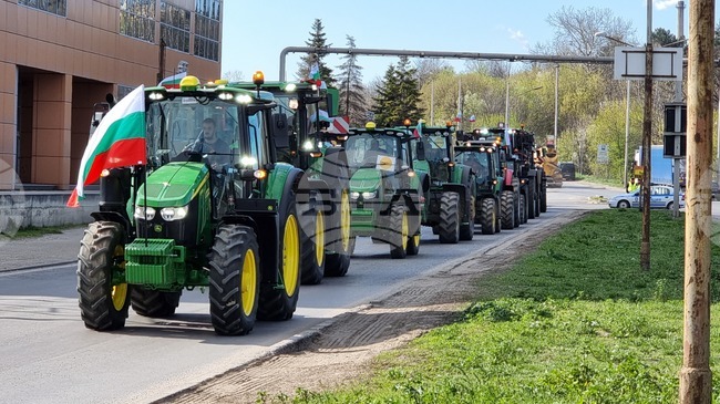 Русе - земеделски производители - протест