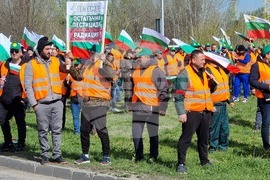 Русе - земеделски производители - протест