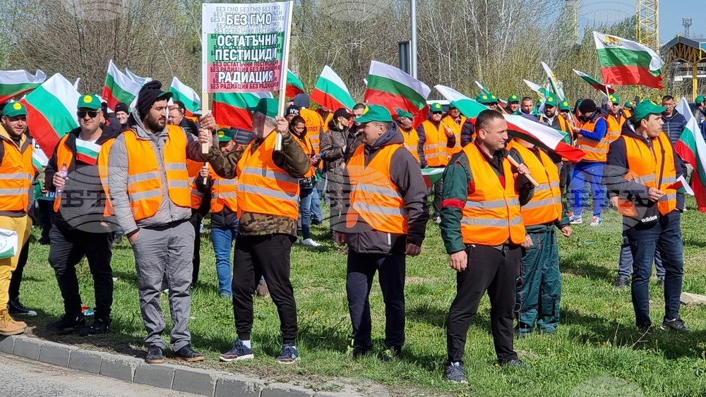 Русе - земеделски производители - протест