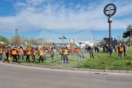 Русе - земеделски производители - протест