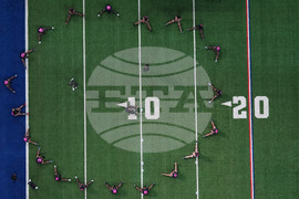 APTOPIX NFL Combine Football