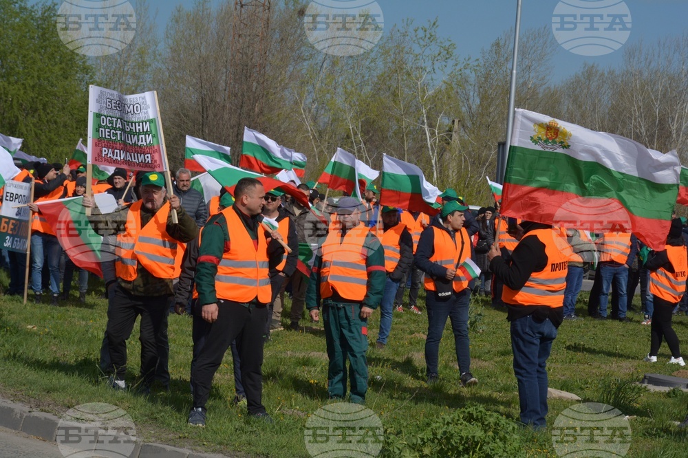 Русе - земеделски производители - протест