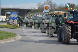 Русе - земеделски производители - протест