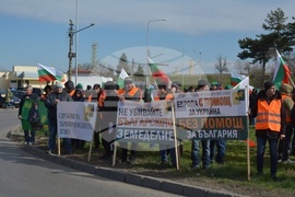 Русе - земеделски производители - протест