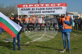 Русе - земеделски производители - протест
