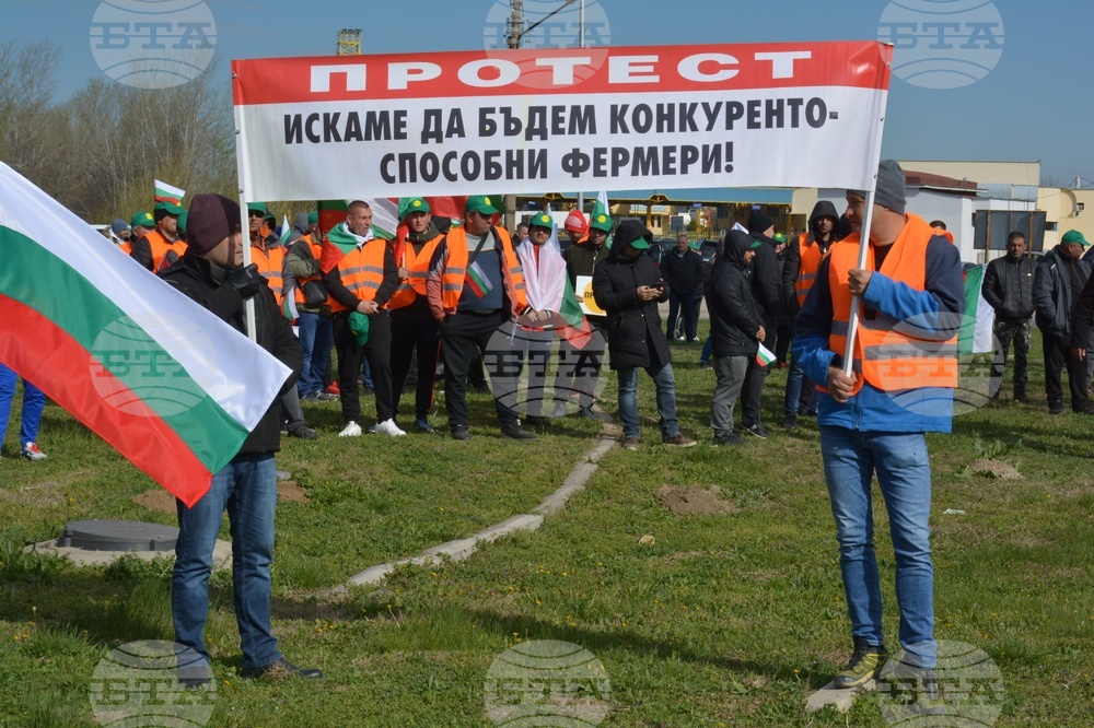 Русе - земеделски производители - протест