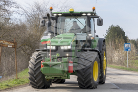 Село Йовково - зърнопроизводители - протест - Снимка: Александра Антонова