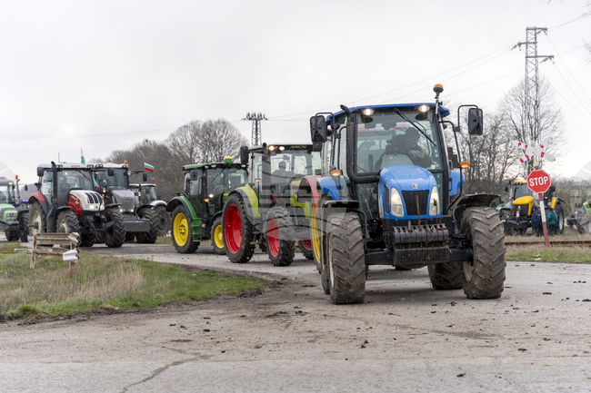 Село Йовково - зърнопроизводители - протест