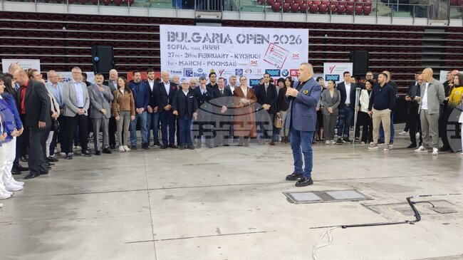 Президентът на БФ Таекуондо Слави Бинев откри поредното издание на международния турнир Bulgaria Open G2