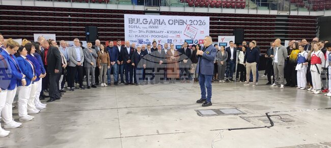 Президентът на БФ Таекуондо Слави Бинев откри поредното издание на международния турнир Bulgaria Open G2