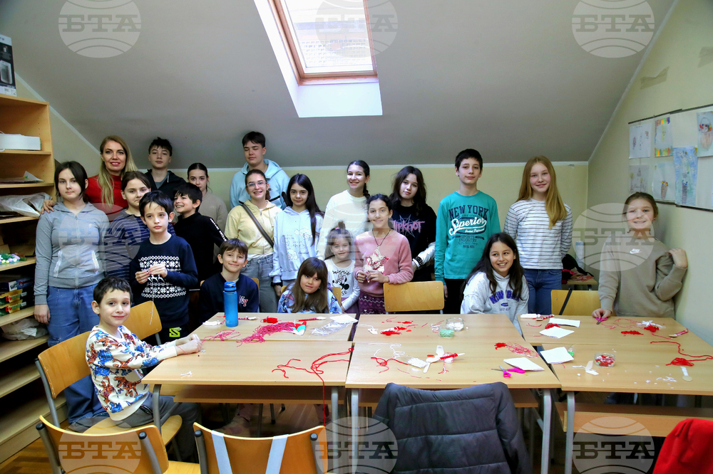 Сърбия - Белград - неделно училище „Любен Каравелов“ - работилница за мартеници