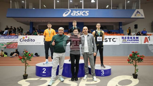 Христо Илиев постави нов национален рекорд на 60 метра за мъже в зала, Божидар Саръбоюков и Александра Начева триумфираха на троен скок на Държавното първенство по лека атлетика