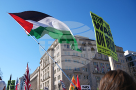 Iran US Isreal Protest