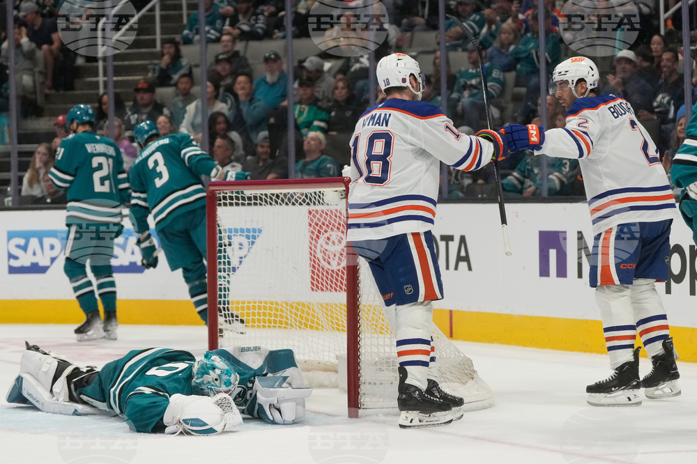 Oilers Sharks Hockey