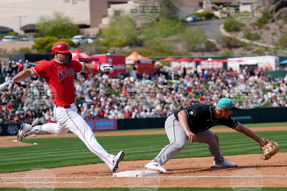 Diamondbacks Angels Spring Baseball