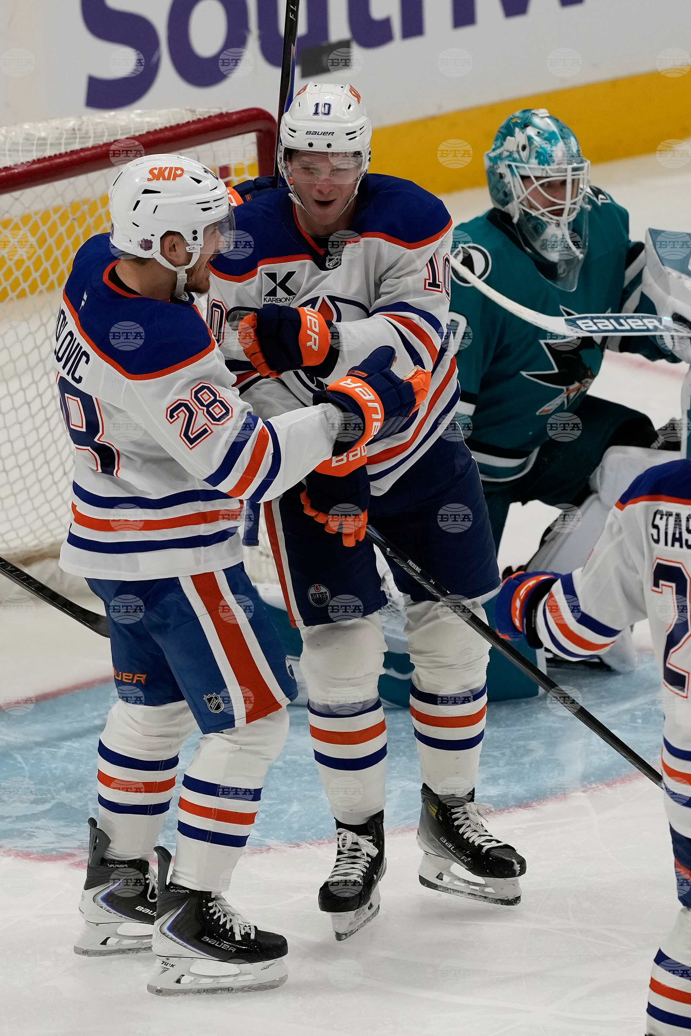 Oilers Sharks Hockey