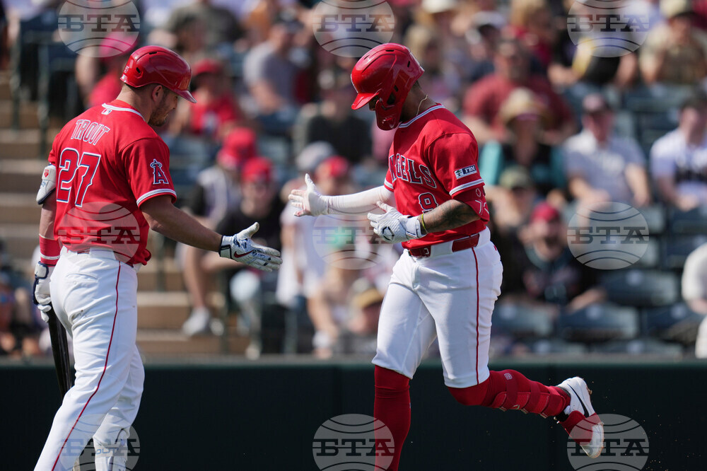 Diamondbacks Angels Spring Baseball