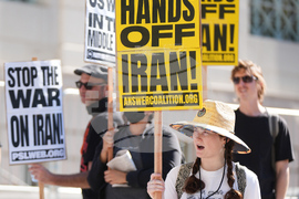 Iran US Israel Protests