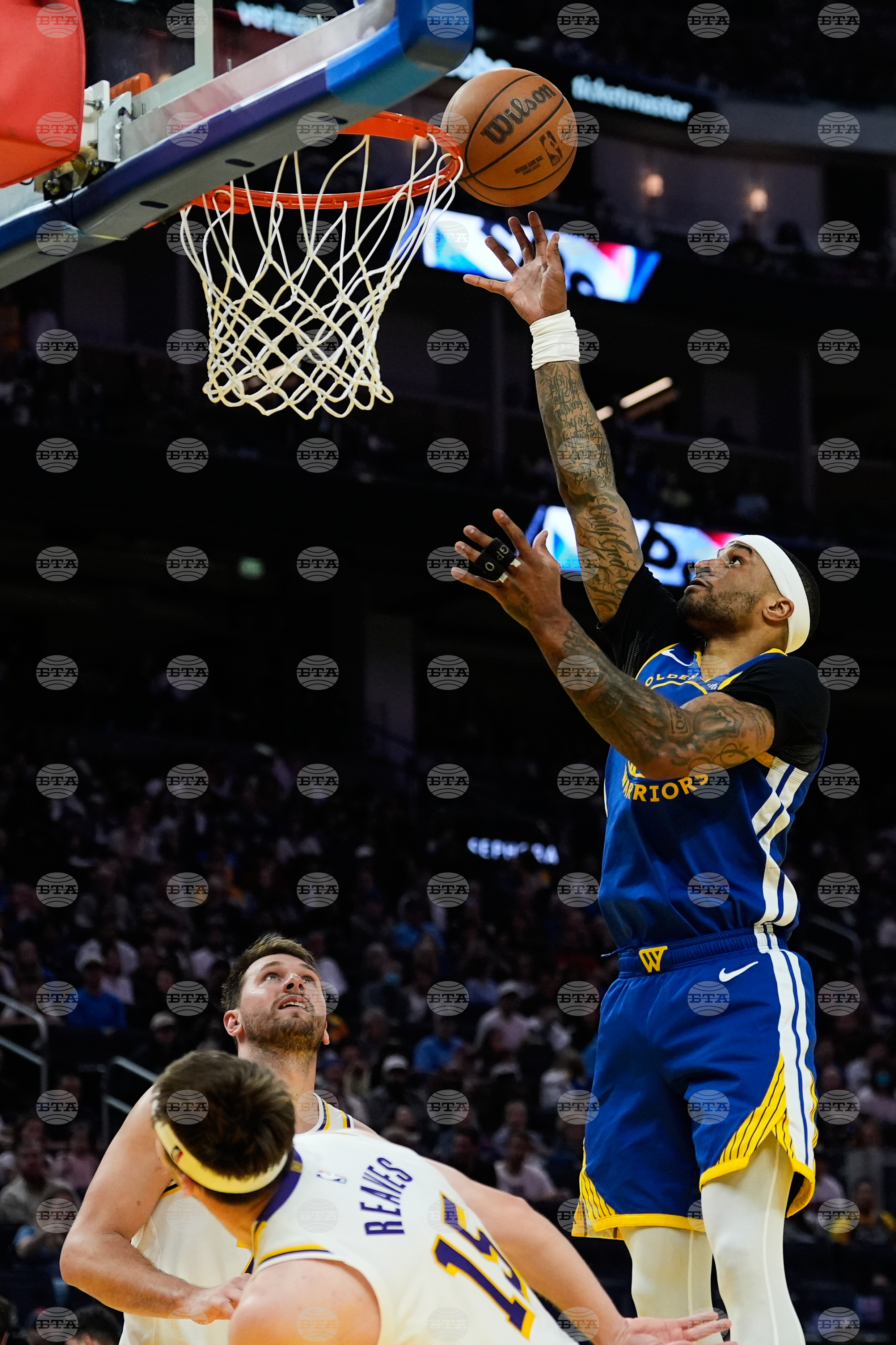 Lakers Warriors Basketball