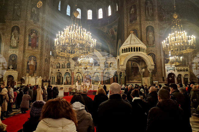 Патриарх Даниил - катедрала „Св. Александър Невски“ - богослужение