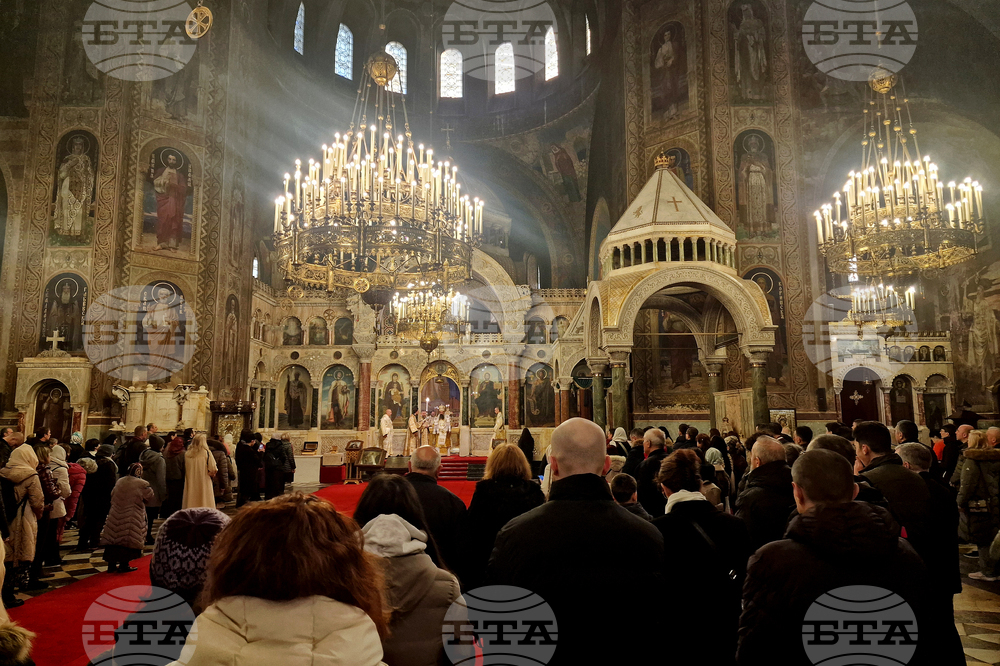 Патриарх Даниил - катедрала „Св. Александър Невски“ - богослужение