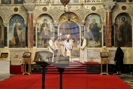 Патриарх Даниил - катедрала „Св. Александър Невски“ - богослужение