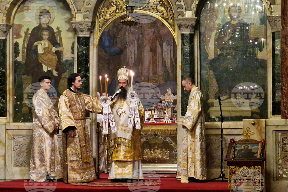 Патриарх Даниил - катедрала „Св. Александър Невски“ - богослужение