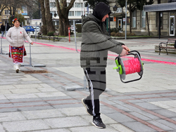 Видин - най-дълга мартеница - опит за рекорд