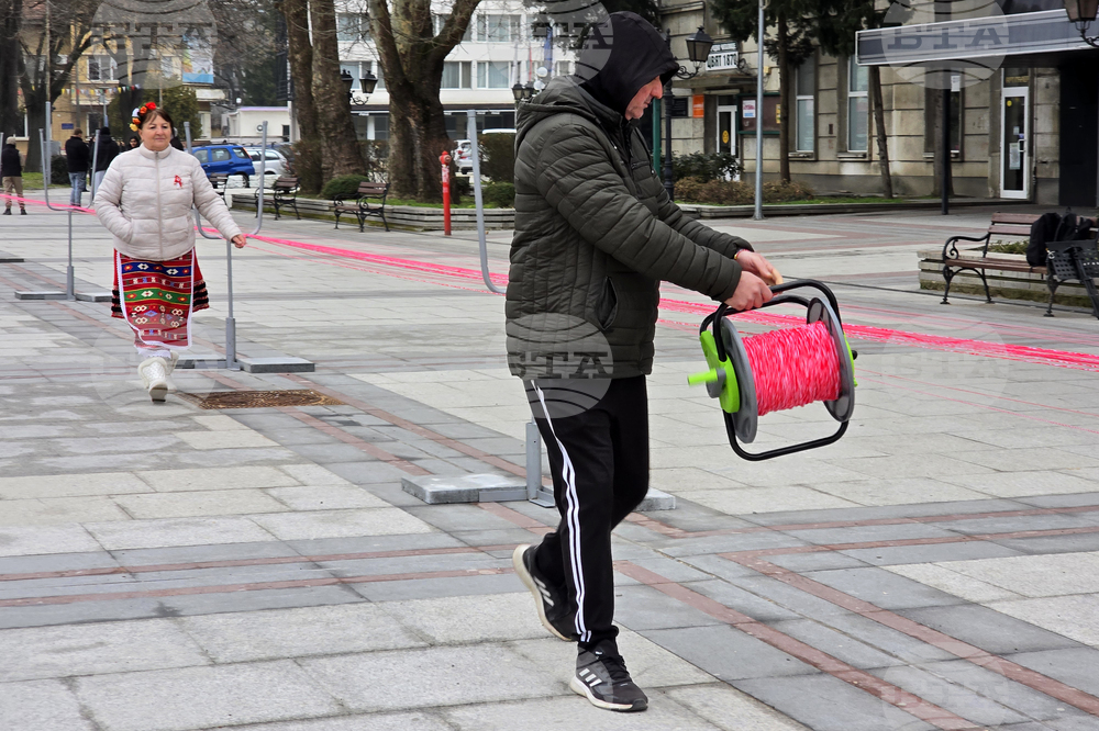 Видин - най-дълга мартеница - опит за рекорд