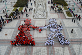 Видин - най-дълга мартеница - опит за рекорд