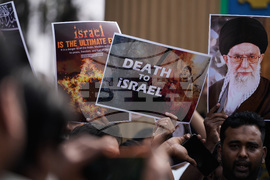 India US Israel Iran Protest