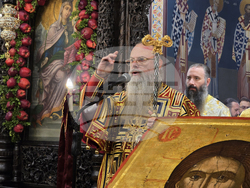 Пловдив - освещаване на чудотворната икона на Света Богородица Победоносна - лития около храм „Св.вмчца Марина“